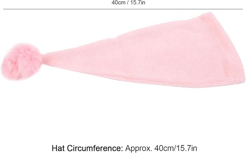 Roseate Baby Knitted Hat With Long Tail Pompom Newborn Photo Prop 0 1 Month - Image 5